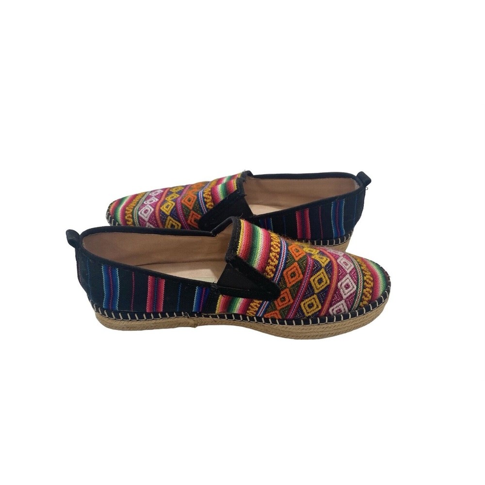 Inkkas Espadrilles Shoes Flats Aztec Southwestern Slip On Women Sz 9